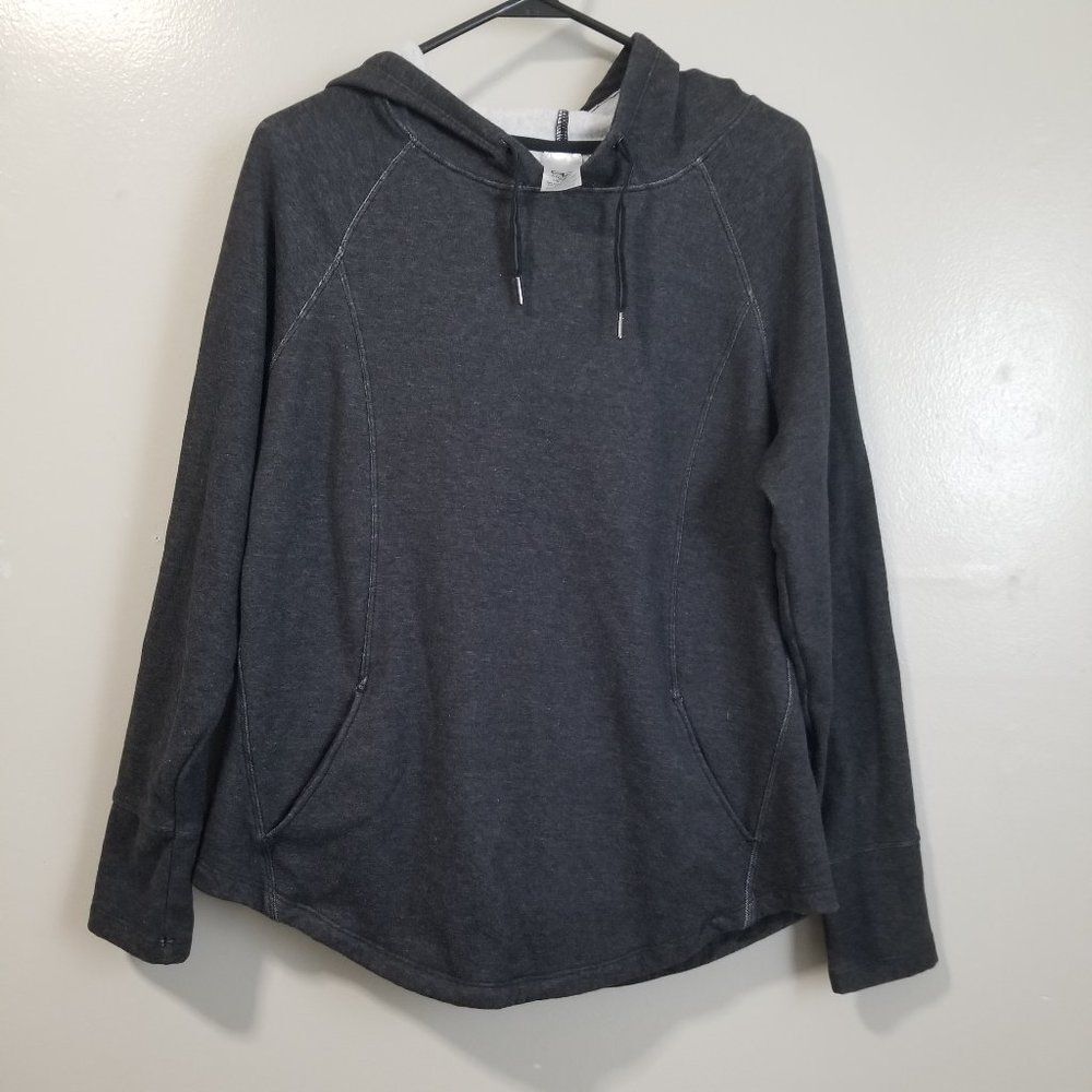 Athletic Works Women's Gray Activewear Long Sleeve Pullover Hoodie Large (12-14)